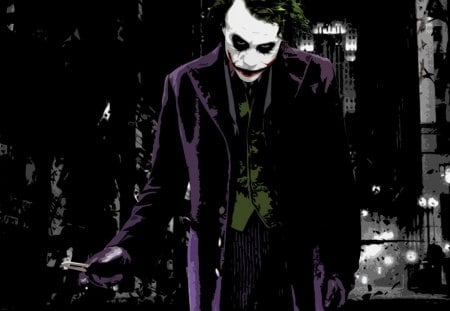 Joker - dark, film, abstrakt, joker