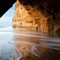 the cave on the beach