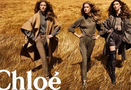 Chloe F/W 09.10 01 - chloe, sigrid agren, kasia struss, fashion, mikael jansson, karlie kloss, ad campaign