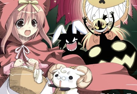 Halloween - red riding hood, melissa, anime, sumomo