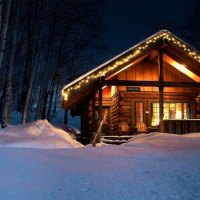 Cabin In The Winter