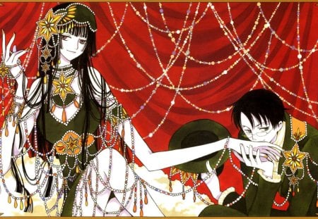 Xxx holic - yuko ichihara, kiss, anime, kimihiro watanuki, manga