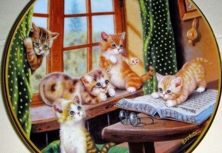 Scholz - animal, jurgen scholz, kitten, art, cat