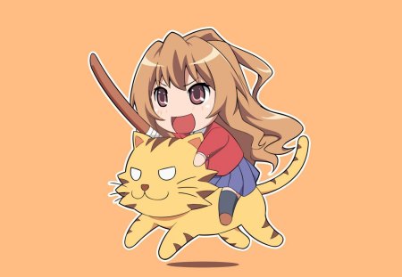 ToraDora - sword, toradora, girl, anime