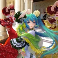 Hatsune Miku dancing flamenco