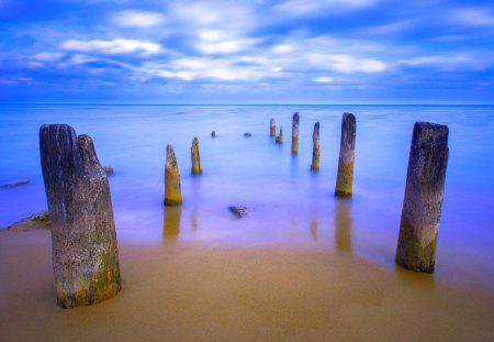 BEACH VIEW - beach, landscape, support, sea