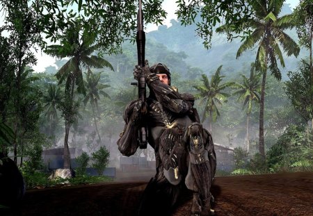 Crysis - mountains, station, palm trees, expectation