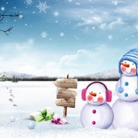 Cute snowmen