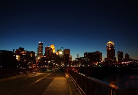 Downtown Minneapolis - minneapolis, skyscrapers, architecture, cool