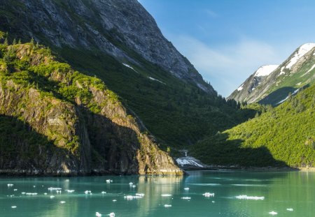 morning in alaska - lake, alaska, nature, mountain