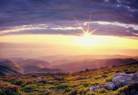 susetpeaks - sky, susetpeaks, mountain, sun