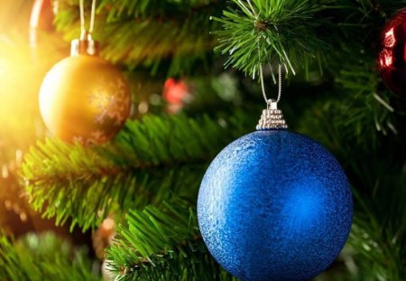 Colorful Decorations - tree, christmas, bulbs, light