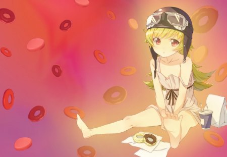 Bakemonogatari - bakemonogatari, anime, girl, cartoon