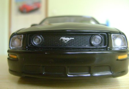 ford mustang - toy, ford, mustang, black