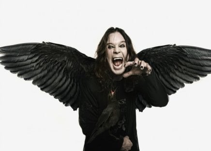 Winged Ozzy Osbourne - metal music, ozzy, celebrity, wings