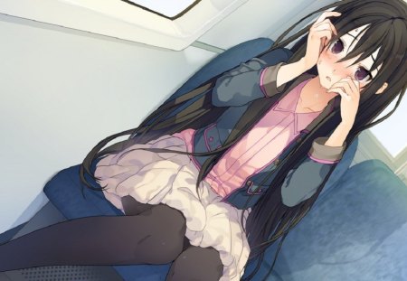 anime - cute, anime, blush, game cg