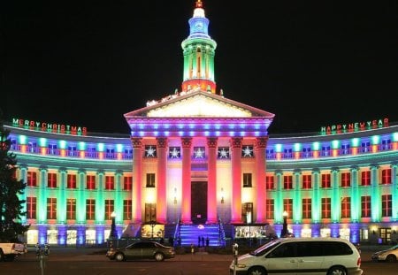 City Hall at Christmas .. - christmas, nature, beautiful, girl, xmas