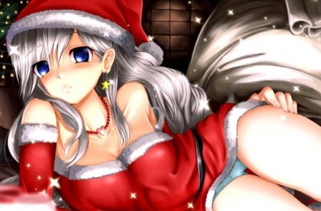 Santa Baby You're The One - christmas, santa, anime, cant think of a fourth