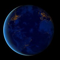 THE BLUE MARBLE: earth at night