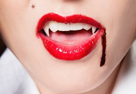 Vampire - bite, teeth, blood, vampire