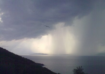 Rainy cloud near Amoliani,Greece - near, rainy, cloud, greece, amoliani