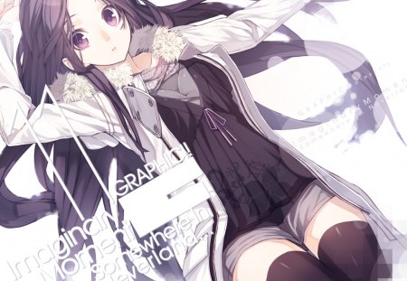 Anime - school uniform, anime, blush, long hair