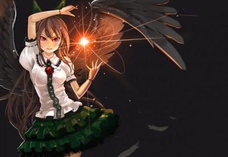 â€¢ â™¥ â€¢ â™¥ â˜œ touhou â˜ž â™¥ â€¢ â™¥ â€¢ - anime, wings, girl, manga