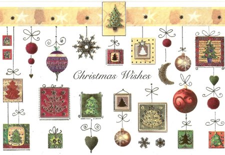 CHRISTMAS WISHES - wishes, decorations, holiday, colors, christmas