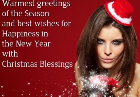 Warmest greetings - blessing, greeting, quote, wish, happiness, christmas, new year, season