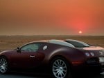 bugatti veyron centenaire at sunset