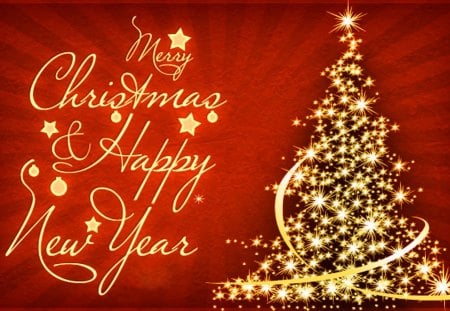 Merry Christmas and Happy New Year - merry, happy, new, year, christmas