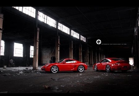 red porsche - red, porsche, car, speed