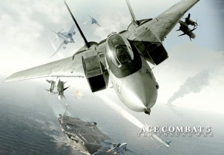 Ace Combat 5 - playstation 3, ace combat 5, ace combat, carrier fighter, xbox, battlegroup