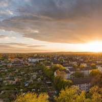 sunrise in the village