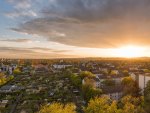 sunrise in the village