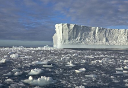 Iceberg - iceberg, sky, and sea, top