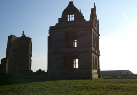 Morten Corbet Castle, England - ancient, ruins, castle, medieval