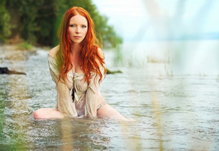 *** The red-haired girl *** - female, people, red, model, girl, models, hair