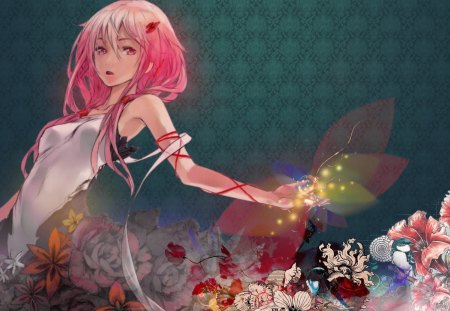 Guilty Crown - pink hair, anime, cant think of a fourth, guilty crown