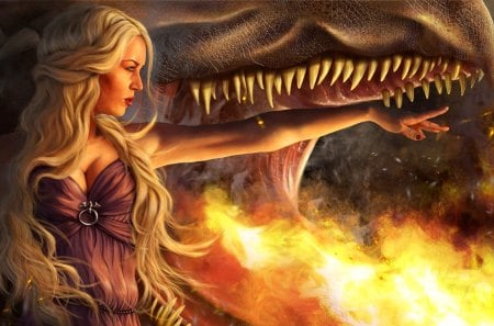 Daenerys Targaryen - The Queen of Dragons - pretty, fantastic, great, entertainment, tv show, stunning, the queen of dragons, essos, flames, nice, tv series, wonderful, westeros, marvellous, picture, skyphoenixx1, wallpaper, game of thrones, a song of ice and fire, amazing, george r r martin, medieval, fire, inferno, outstanding, super, beautiful, daenerys targaryen, fantasy, awesome, woman, show, adorable