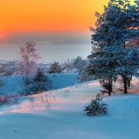 áƒ¦.Romance Sunset in Winter.áƒ¦