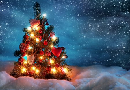 Christmas Tree - christmas, winter, christmas tree, happy holidays, christmas scene