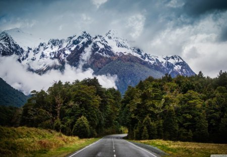 Mountain Road - road, awesome, nature, mountain