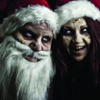 * Evil Santa Claus and zombie Snow Maiden *