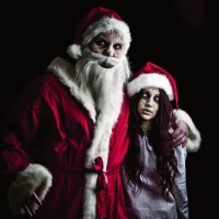 * Evil Santa Claus and zombie Snow Maiden *