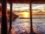 under the boardwalk, by the pier hdr