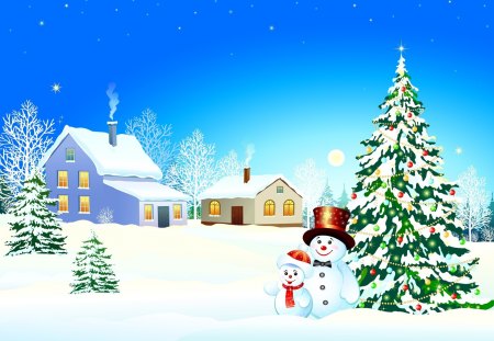 Happy Holidays - snowman, winter, cute, snow, xmas