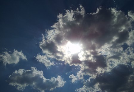 piÄ™kne niebo - sky, cloud, blue, sun