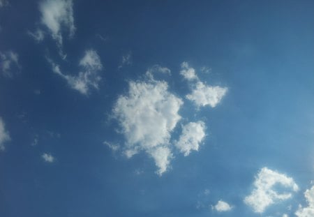 Niebieskie niebo - cloud, white, blue, sky