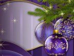 *** Purple Christmas decorations ***